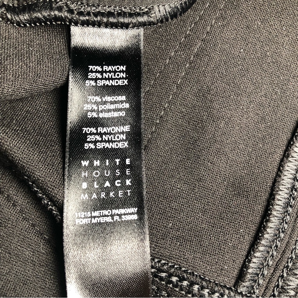 White House Black Market (WHBM) The Slim Ponte Pants Black - Picture 9 of 11